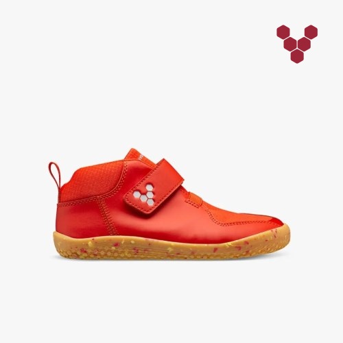 Vivobarefoot Primus II All Weather Kids Trainers Coral UK JZUK